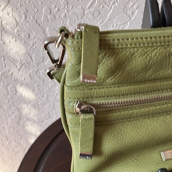 Calvin Klein: Light green 2 pocket crossbody- adjustable strap - Picture 8 of 16